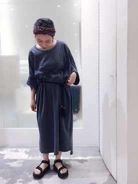 「note et silence （ノートエシロンス）のアイテム（ワンピース/ドレス）」を使った、MIYAMOさん（レディース・155cm）の夏コーディネート