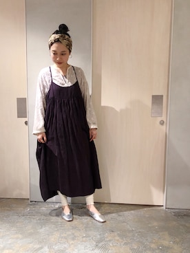 「Ebonyivory（エボニーアイボリー）のアイテム」を使った、MIYAMOさん（レディース・155cm）の春コーディネート