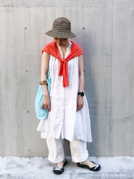 「note et silence （ノートエシロンス）のアイテム（パンツ）」を使った、MIYAMOさん（レディース・155cm）の春コーディネート
