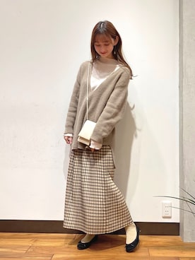chisaさん（レディース・157cm）の冬コーディネート