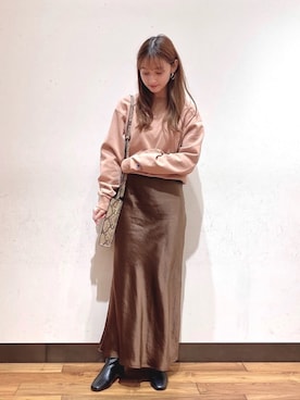 「URBAN RESEARCH（アーバンリサーチ）のアイテム（その他トップス）」を使った、chisaさん（レディース・157cm）の冬コーディネート