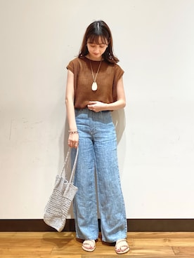 chisaさん（レディース・157cm）の夏コーディネート