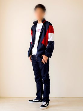 「オールドスクール」｜「アイテム（その他アウター）」を使った、ごっちゃんさん（メンズ・181cm）の秋コーディネート