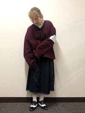 「blackweirdos」｜サクラさん（レディース・163cm）の冬コーディネート