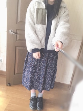 「AS as know as（エーエス アズノウアズ）のアイテム（ワンピース/ドレス）」を使った、rana.さん（レディース・158cm）の冬コーディネート