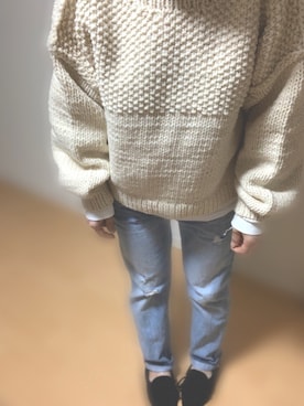 「501(R)T（ゴーマルイチティー）のアイテム」を使った、momonoko05さん（レディース・155cm）の冬コーディネート