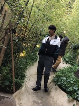 「グレンチェック」｜「アイテム（その他アウター）」を使った、すおさん（メンズ・179cm）の冬コーディネート