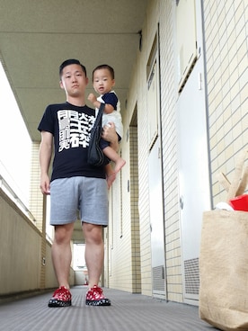 「Lightning Bolt（ライトニングボルト）のアイテム」を使った、つちはるさん（メンズ・160cm）の夏コーディネート