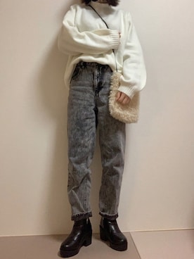 uineさん（レディース・161cm）の冬コーディネート