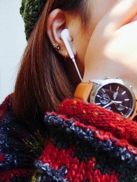 「Y'SACCS（イザック）のアイテム」を使った、レイナさん（レディース・154cm）の冬コーディネート