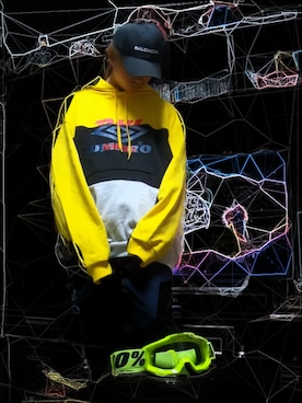 「100percent（ヒャクパーセント）のアイテム」を使った、TJT_Musicさん（メンズ・166cm）の夏コーディネート