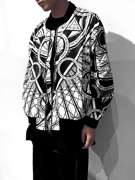 「PARADOX（パラドックス）のアイテム（ジャケット/アウター）」を使った、H>FRACTAL OSAKAさん（メンズ・171cm）の冬コーディネート