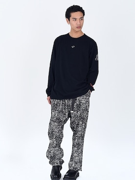 「MUZE（ミューズ）のアイテム（ファッション雑貨）」を使った、H>FRACTAL OSAKAさん（メンズ・175cm）の春コーディネート