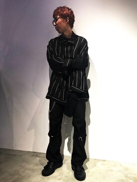 「MUZE（ミューズ）のアイテム（ジャケット/アウター）」を使った、H>FRACTAL OSAKAさん（メンズ・172cm）の秋コーディネート