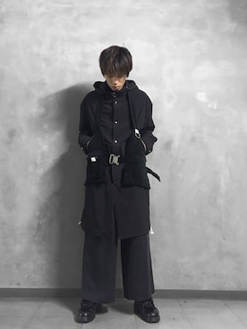 「MUZE（ミューズ）のアイテム（その他アウター）」を使った、H>FRACTAL OSAKAさん（メンズ・175cm）の秋コーディネート