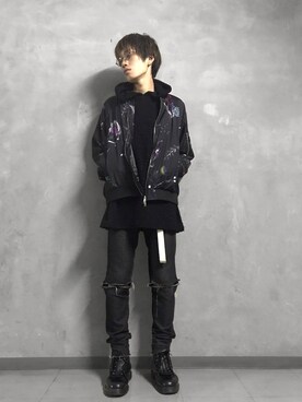 「PARADOX（パラドックス）のアイテム（ジャケット/アウター）」を使った、H>FRACTAL OSAKAさん（メンズ・172cm）の秋コーディネート