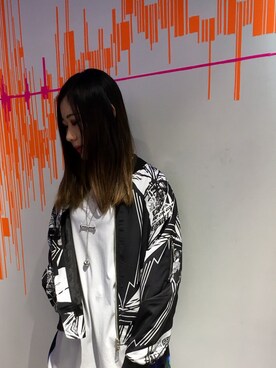 「PARADOX（パラドックス）のアイテム（ジャケット/アウター）」を使った、H>FRACTAL OSAKAさん（レディース・164cm）の秋コーディネート