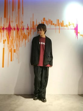 「PARADOX（パラドックス）のアイテム（ジャケット/アウター）」を使った、H>FRACTAL OSAKAさん（メンズ・174cm）の秋コーディネート