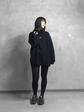 「2018ss」｜「アイテム（アクセサリー）」を使った、H>FRACTAL OSAKAさん（レディース・160cm）の冬コーディネート