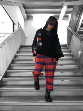 「PARADOX（パラドックス）のアイテム（ジャケット/アウター）」を使った、H>FRACTAL OSAKAさん（メンズ・175cm）の冬コーディネート