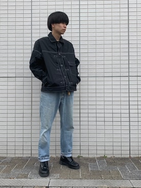 「19ss」｜「アイテム（ジャケット/アウター）」を使った、H>FRACTAL OSAKAさん（メンズ・170cm）の春コーディネート