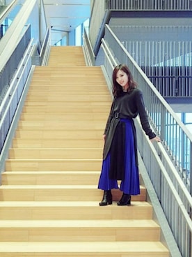 「美術館」｜YOUKOさん（レディース・157cm・20代）の冬コーディネート