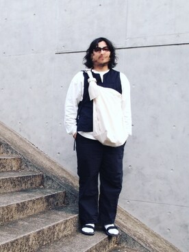100kg@tokyoさんの（UNIQLO | ユニクロ）を使ったコーディネート