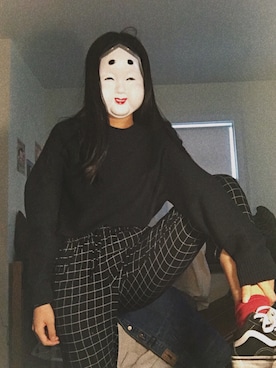 「日常」｜「アイテム（スウェット）」を使った、Audreyさん（レディース・163cm）の秋コーディネート