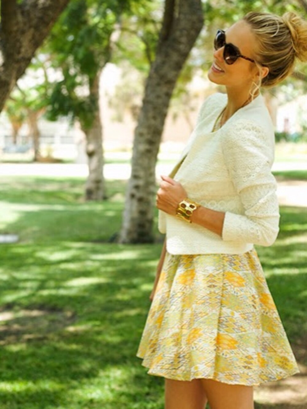 「cropped、dress、H&M、jacket 、Nordstrom、skater」｜Sheridan Gregoryさん（レディース）の夏コーディネートの1枚目の写真