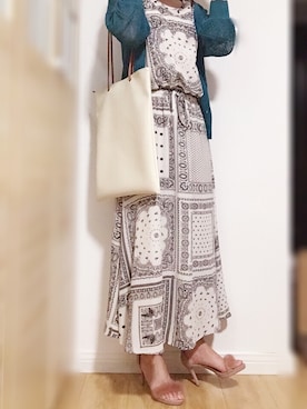 「AS KNOW AS plus（アズノゥアズプラス）のアイテム（アンサンブル）」を使った、Luna-Jさん（レディース・161cm）の夏コーディネート