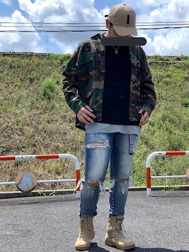 「アイテム（タンクトップ）」を使った、かずよしさん（メンズ・178cm・20代）の春コーディネート