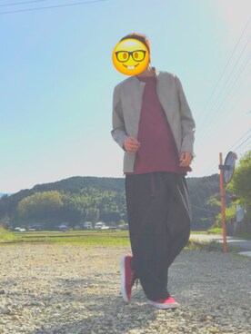 「THE CASUAL（カジュアル）のアイテム（ライダースジャケット）」を使った、Daiki⑦さん（メンズ・175cm）の春コーディネート
