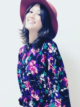 「rag & bone（ラグアンドボーン）のアイテム（帽子）」を使った、シェアさん（レディース・160cm）の夏コーディネート