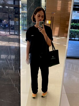 「NIKE NSW（ナイキエヌエスダブリュー）のアイテム」を使った、GYさん（レディース・165cm）の夏コーディネート