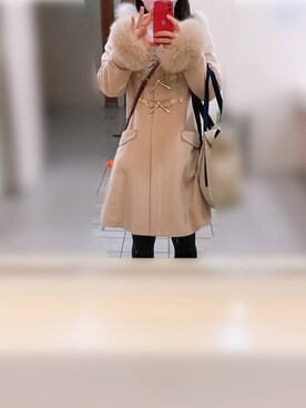 「LODISPOTTO（ロディスポット）のアイテム（ジャケット/アウター）」を使った、‍りなさん（レディース・154cm）の冬コーディネート