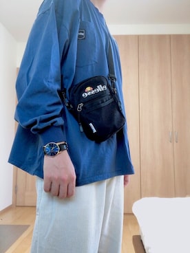 「LARS LARSEN（ラースラーセン）のアイテム（アナログ腕時計）」を使った、hasseさん（メンズ・170cm）の春コーディネート