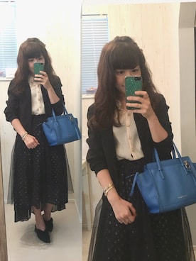 「LILY BROWN（リリーブラウン）のアイテム（その他シューズ）」を使った、Hidemi さん（レディース・153cm）の秋コーディネート