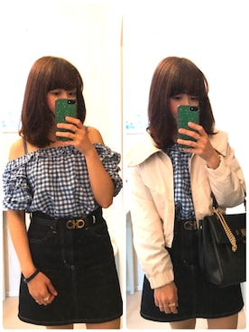 「アイテム（ブルゾン）」を使った、Hidemi さん（レディース・153cm・30代）の春コーディネート