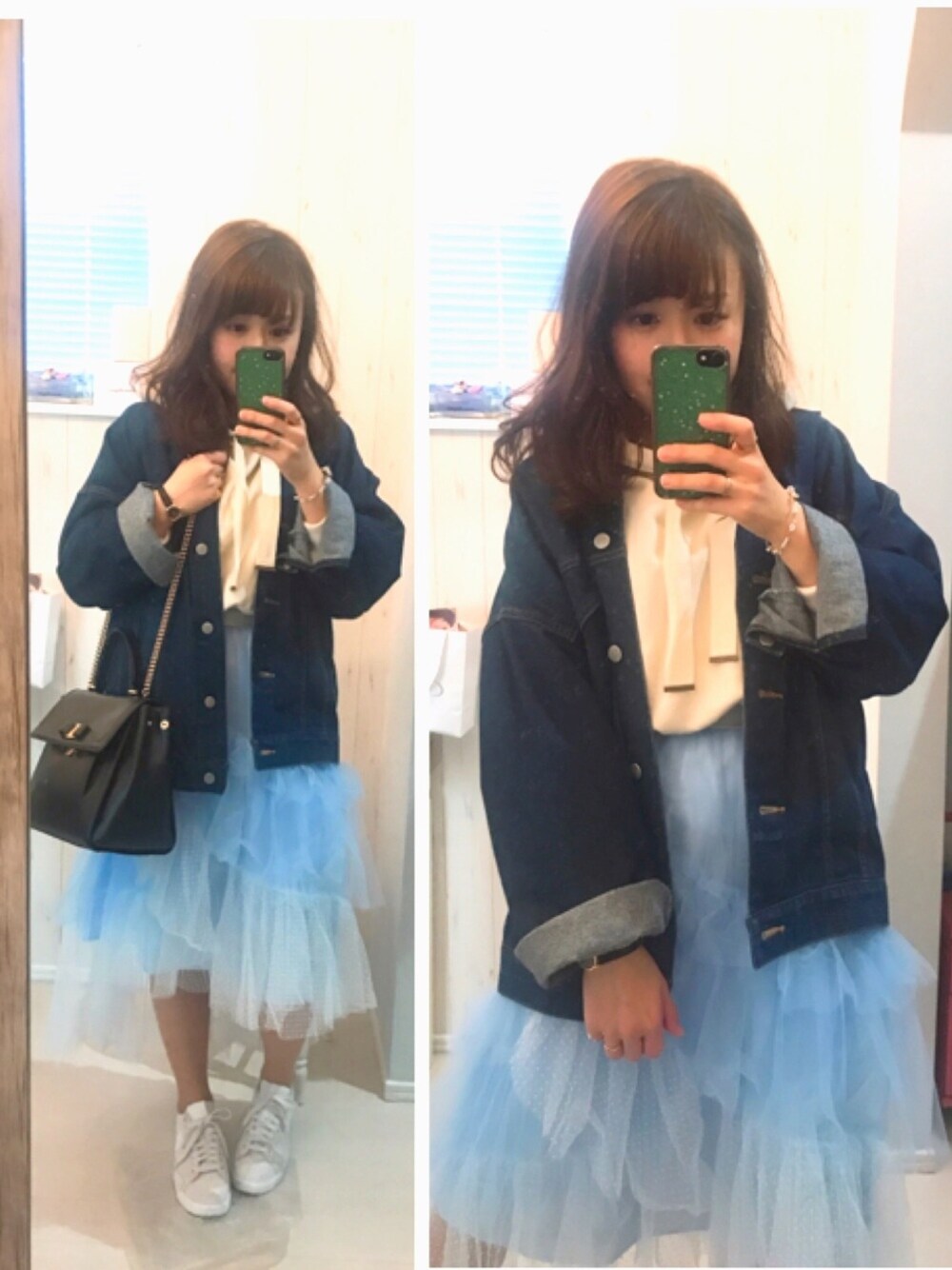 LILY BROWN（リリーブラウン）の「袖フリルデザイン裏毛トップス
