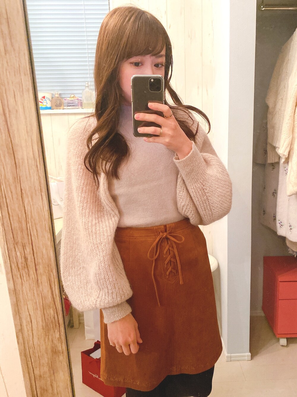 リリーブラウン  ふわもこプルオーバー　ニット LILY BROWN（リリーブラウン）の「ふわもこスリーブプルオーバー