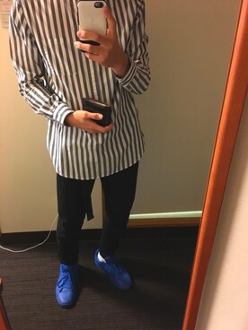 「orSlow（オアスロウ）のアイテム（財布）」を使った、YUさん（メンズ・168cm）の秋コーディネート