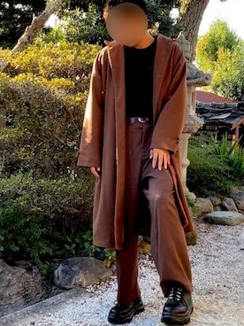 「kutir（クティール）のアイテム（その他アウター）」を使った、Shinさん（メンズ・178cm）の秋コーディネート