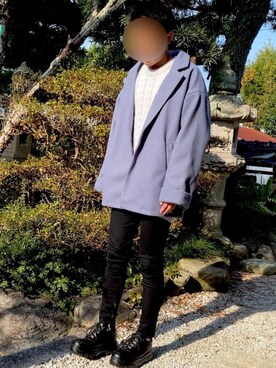 「unrelaxing（アンリラクシング）のアイテム（テーラードジャケット）」を使った、Shinさん（メンズ・178cm）の秋コーディネート