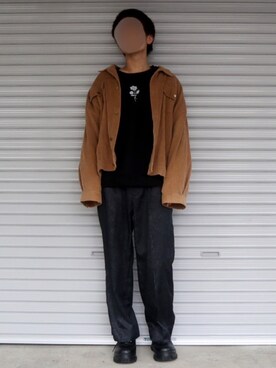「unrelaxing（アンリラクシング）のアイテム（デニムジャケット）」を使った、Shinさん（メンズ・178cm）の冬コーディネート