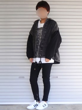「ADRER（アドラー）のアイテム（デニムジャケット）」を使った、Shinさん（メンズ・178cm）の冬コーディネート