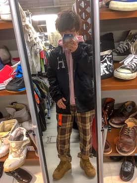 「アイテム（その他アウター）」を使った、ささん（メンズ・160cm・20代）の冬コーディネート