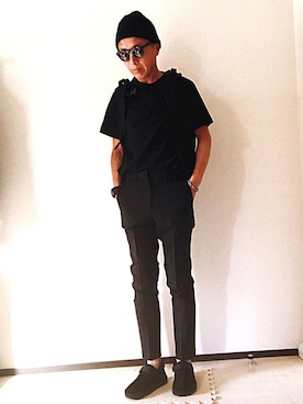 「N.HOOLYWOOD」｜「アイテム（サンダル）」を使った、ハッピーマンさん（メンズ・168cm）の夏コーディネート
