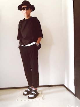 「N.HOOLYWOOD」｜「アイテム（サンダル）」を使った、ハッピーマンさん（メンズ・168cm）の秋コーディネート