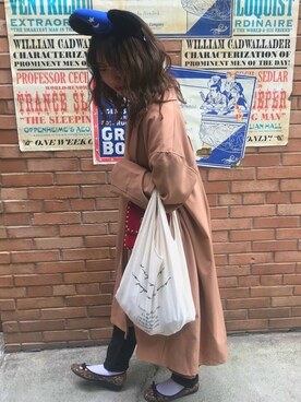 「ESPERANZA（エスペランサ）のアイテム（バレエシューズ）」を使った、〻RISA 〻さん（レディース・156cm）の秋コーディネート