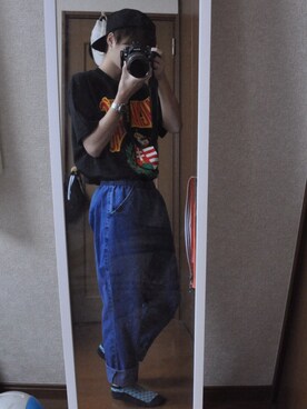 「USEDo（ユーズド）のアイテム（パンツ）」を使った、YUさん（メンズ・168cm）の夏コーディネート